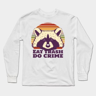 Mischievous Raccoon Antics Long Sleeve T-Shirt